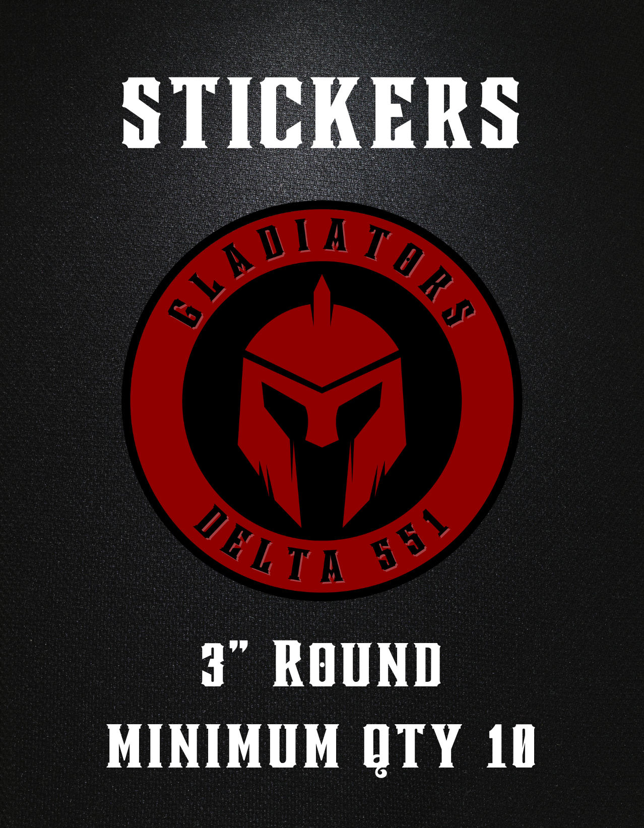 Delta 551 Gladiators Stickers