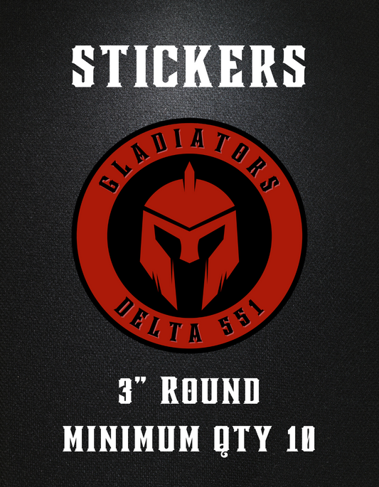 Delta 551 Gladiators Stickers